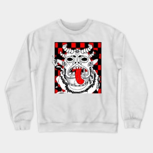 Japanese Monster Weird Drawing Crewneck Sweatshirt